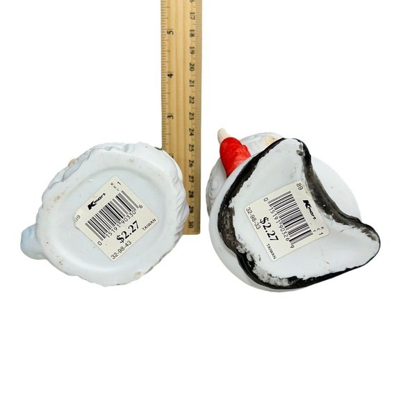 VTG 1980s Santa Face & Mrs Claus Porcelain Votive Candle Holders Rosey‎ Cheeks - Picture 7 of 7